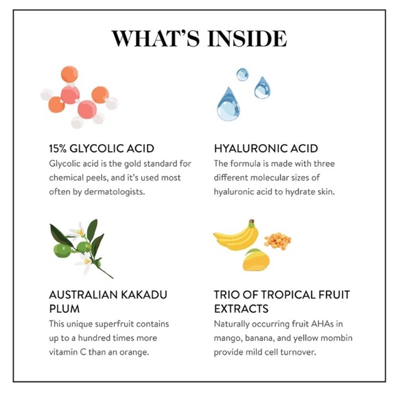 GOOPGLOW 15% Glycolic acid + fruit extract overnight glow peel-2 GLOW PEEL PADS - Picture 7 of 9